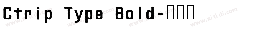 Ctrip Type Bold字体转换